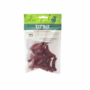 ТИТБИТ для собак Гуляш из говядины / 65 гр.