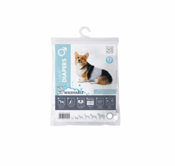 Впитывающий многоразовый пояс для кобелей, №6 / размер ХХL, 73,6-86,3 см